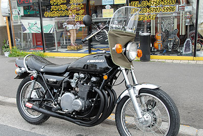 ニッパチ風防 クリア 旧車バイクカスタムパーツのゼットファーザーブラザーズ