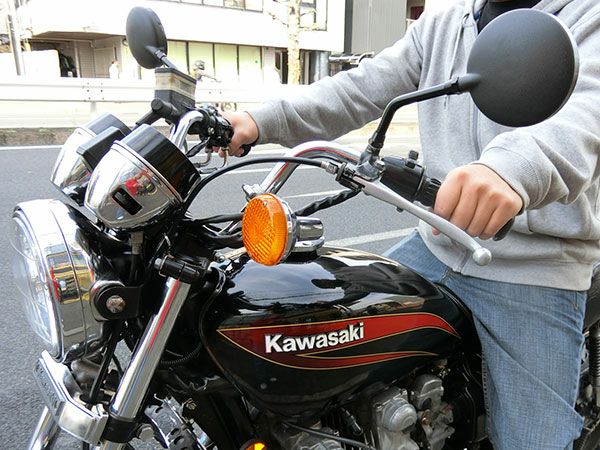 バイクハンドル　上等ハンドルNO1　20cm