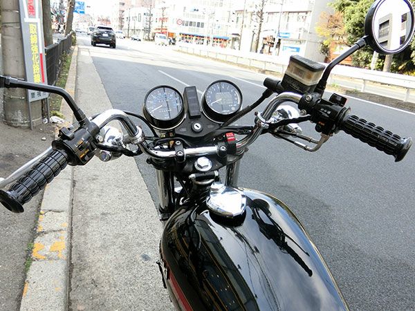 バイクハンドル　上等ハンドルNO1　20cm