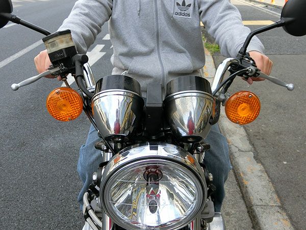 バイクハンドル　上等ハンドルNO1　20cm