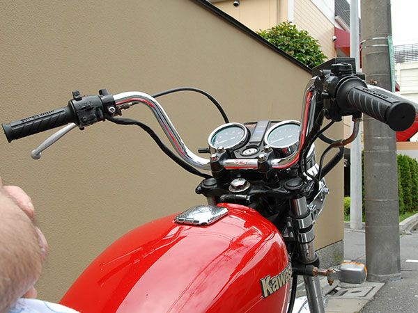 バイクハンドル　上等ハンドルNO1　20cm