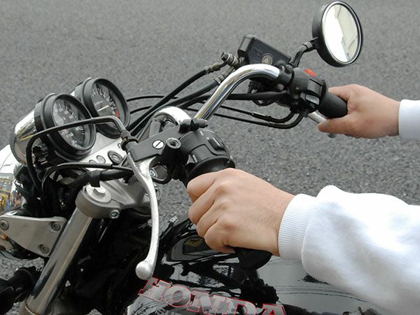 バイクハンドル　ファーザーハン20cm