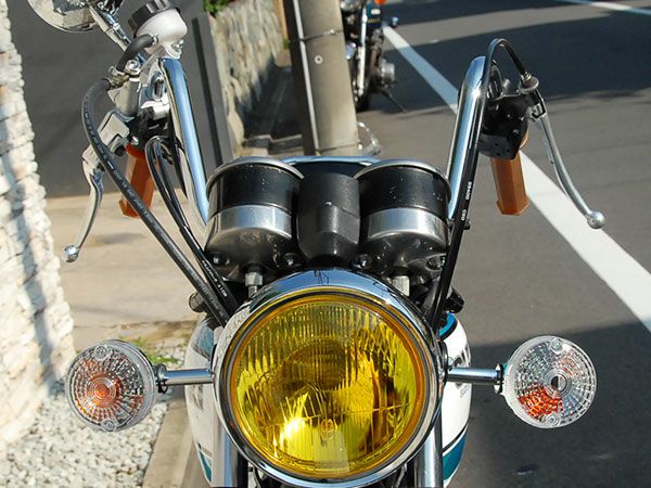 バイクハンドル　アップハンシボリ25cm