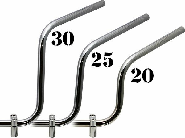 バイクハンドル　エバハンしぼり20cm