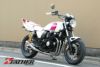 XJR400/S/R/R2イカシタショート管ZZYA管(ジーヤ管)メッキ