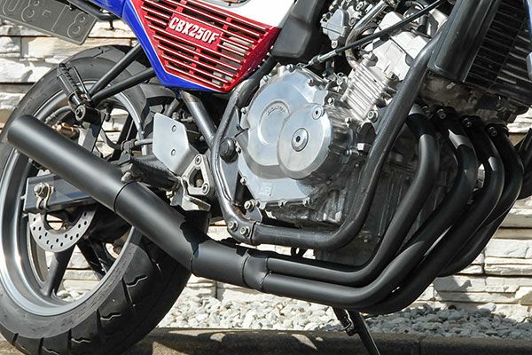 JADEイカシタショート管ZZYA管ブラック | 旧車バイクカスタムパーツの 
