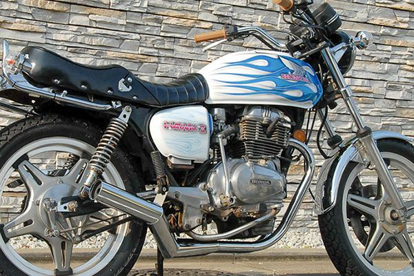 ホーク2　250/400ccイカシタショート管ZZYA管(ジーヤ管)メッキ