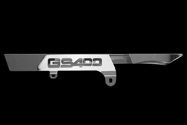 GS400切り文字メッキチェーンケース | 旧車バイクカスタムパーツの 
