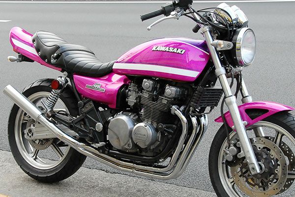 ZEPHYR ゼファー400コブラツイスト管メッキ マフラー