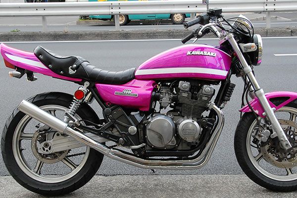 ZEPHYR ゼファー400コブラツイスト管メッキ マフラー