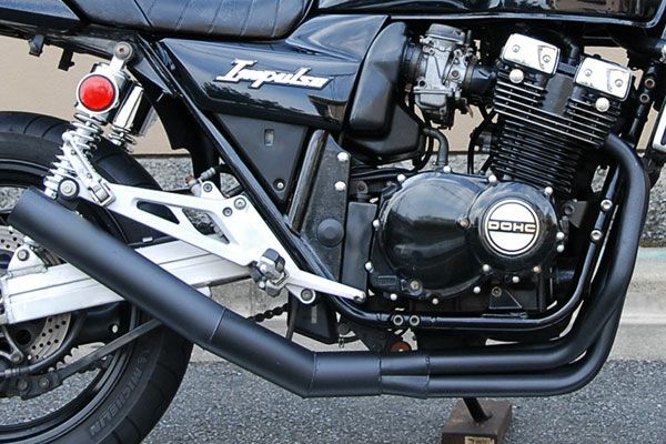 GSX400インパルスイカシタショート管ZZYA管(ジーヤ管)ブラック