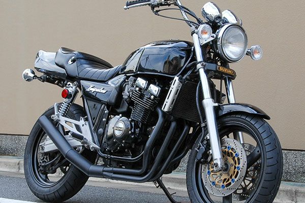 GSX400インパルスイカシタショート管ZZYA管(ジーヤ管)ブラック