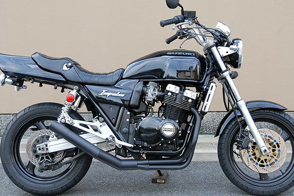 GSX400インパルスイカシタショート管ZZYA管(ジーヤ管)ブラック