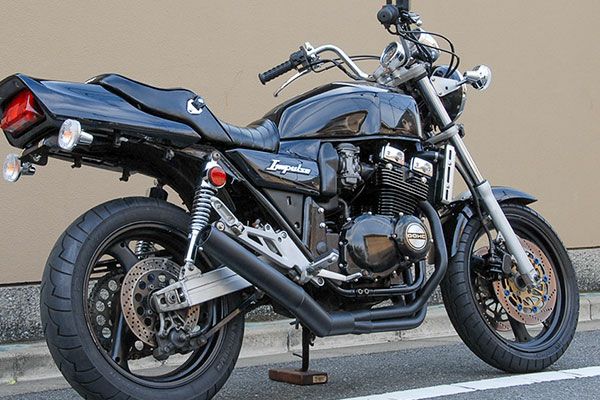 GSX400インパルスイカシタショート管ZZYA管(ジーヤ管)ブラック