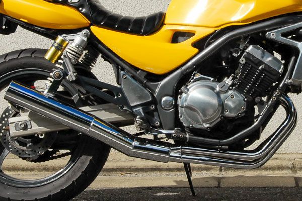 BALIUS(バリオス)2型80φ極太マフラーバズー管メッキ