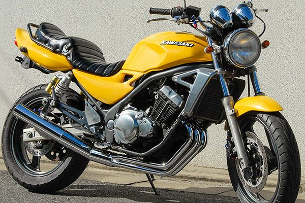 BALIUS(バリオス)2型80φ極太マフラーバズー管メッキ