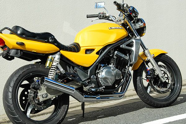 BALIUS(バリオス)2型80φ極太マフラーバズー管メッキ