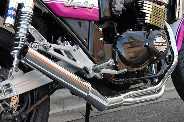 GSX400インパルスイカシタショート管ZZYA管(ジーヤ管)メッキ