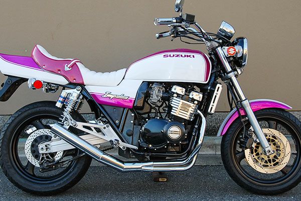GSX400インパルスイカシタショート管ZZYA管(ジーヤ管)メッキ
