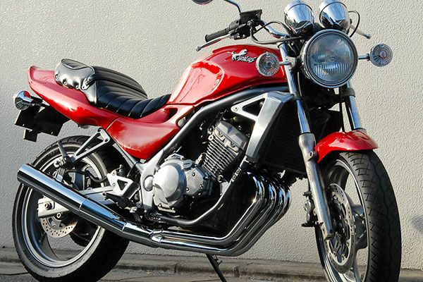 BALIUS(バリオス)1型80φ極太マフラーバズー管メッキ