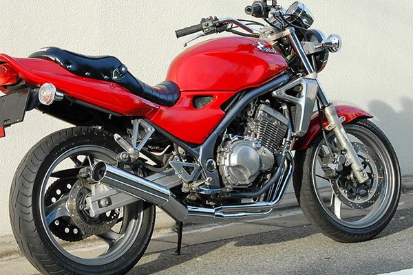 BALIUS(バリオス)1型80φ極太マフラーバズー管メッキ