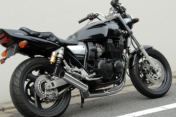XJR400/S/R/R280φ極太マフラーバズー管メッキ