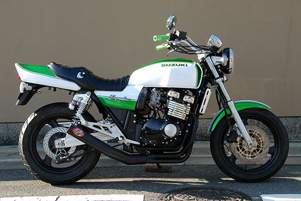 Gsx400インパルス80f極太マフラーバズー管 旧車バイクカスタムパーツのゼットファーザーブラザーズ