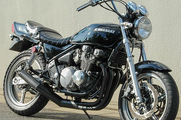 ゼファー400/χ80φ極太マフラーバズー管ブラック