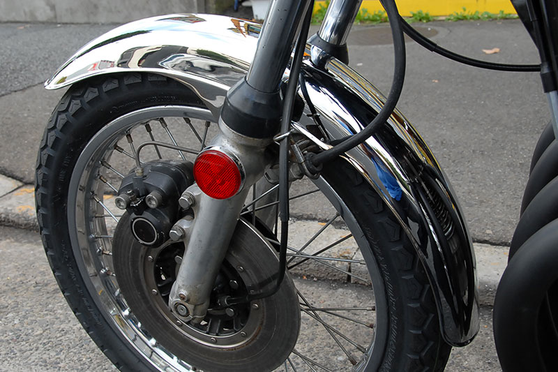 Z1/Z2メッキフロントフェンダー | 旧車バイクカスタムパーツのゼット 