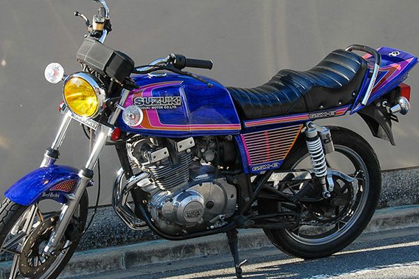 GSX250/400Eザリ用極太メッキゴム巻タンデムバー