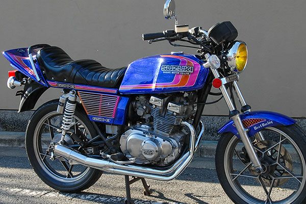 GSX250/400Eザリ用極太メッキゴム巻タンデムバー