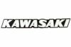 KAWASAKI(カワサキ)タンクエンブレム(白/大文字)