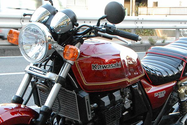 Kawasaki(カワサキ)汎用メッキ三つ又カバー
