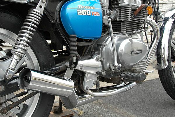 CB250/400T80φ極太バズー管【メッキ】