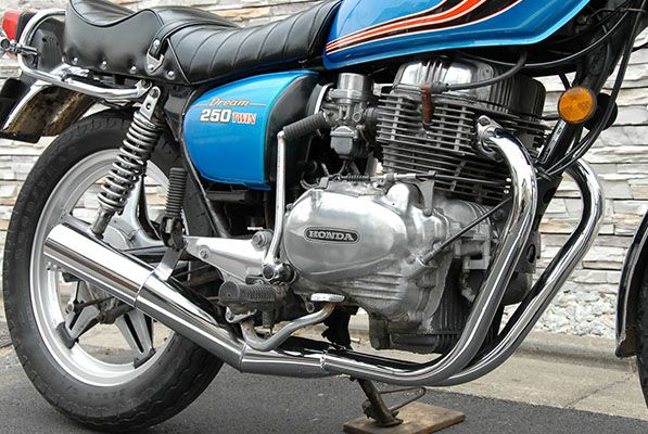 CB250/400T80φ極太バズー管【メッキ】 | 旧車バイクカスタムパーツの 