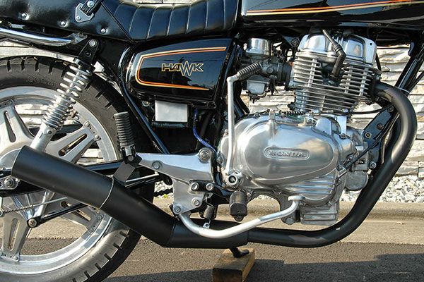 CB250/400T80φ極太バズー管【ブラック】