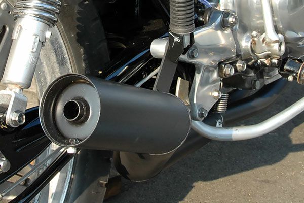 CB250/400T80φ極太バズー管【ブラック】 | 旧車バイクカスタムパーツの 