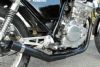 GB250クラブマン用ショート管分割式秘密の集合管ブラック
