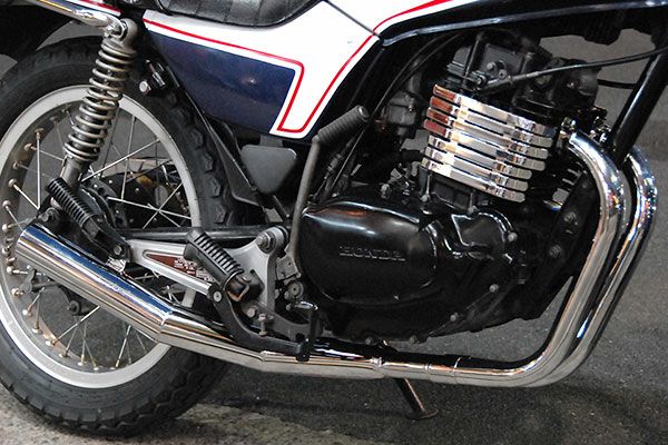 CB250RS/-Z/-ZR用ショート管 集合管メッキ | 旧車バイクカスタムパーツ 