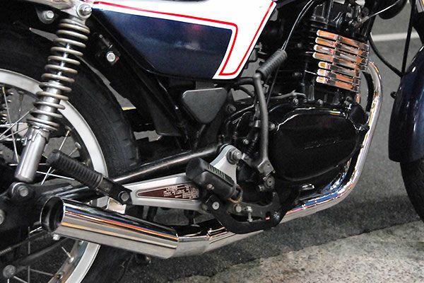 CB250RS/-Z/-ZR用ショート管分割式秘密の集合管メッキ