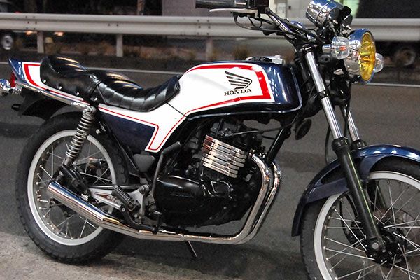 CB250RS/-Z/-ZR用ショート管分割式秘密の集合管メッキ