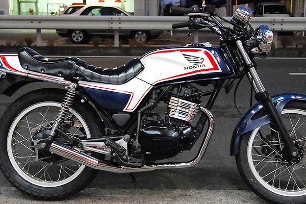 CB250RS/-Z/-ZR用ショート管分割式秘密の集合管メッキ