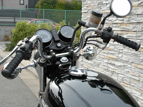 バイクハンドル　ハヤブサハンドル17.5cm