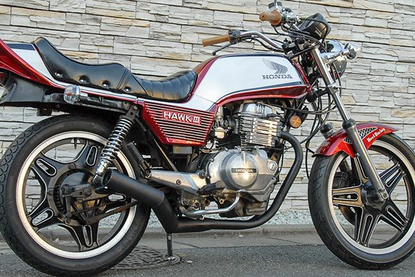 ホーク3/N　250/400ccイカシタショート管ZZYA管(ジーヤ管)ブラック