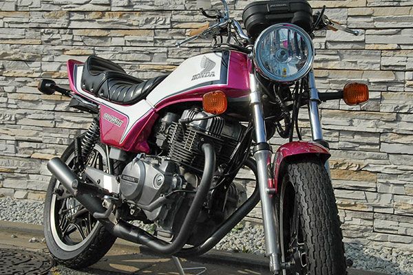 ホーク3/N　250/400ccイカシタショート管ZZYA管(ジーヤ管)ブラック