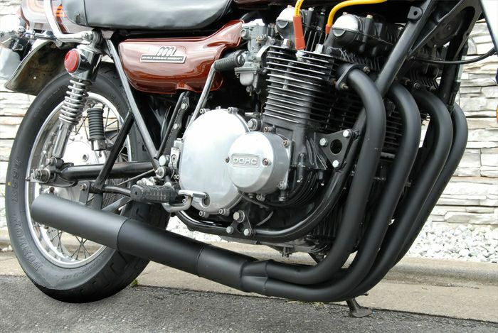 Z1/Z2/Z750FKZ900/機械曲げ80φ極太マフラーバズー管ブラック