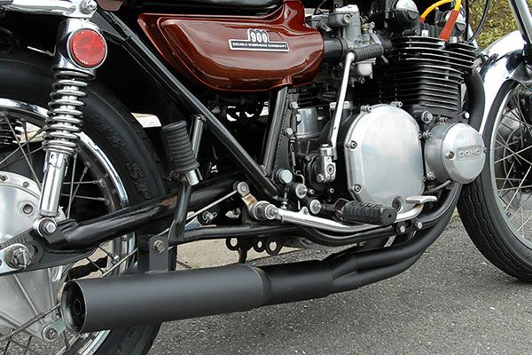Z1/Z2/Z750FKZ900/機械曲げ80φ極太マフラーバズー管ブラック