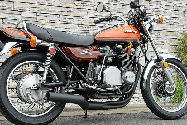 Z1/Z2/Z750FKZ900/機械曲げ80φ極太マフラーバズー管ブラック