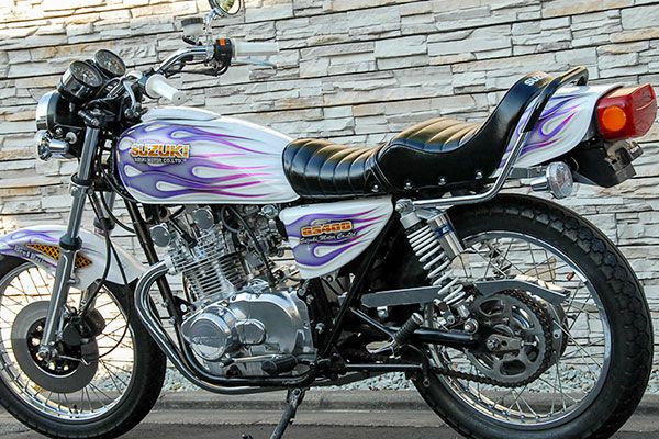 GS400/E用メッキゴム巻きタンデムバー