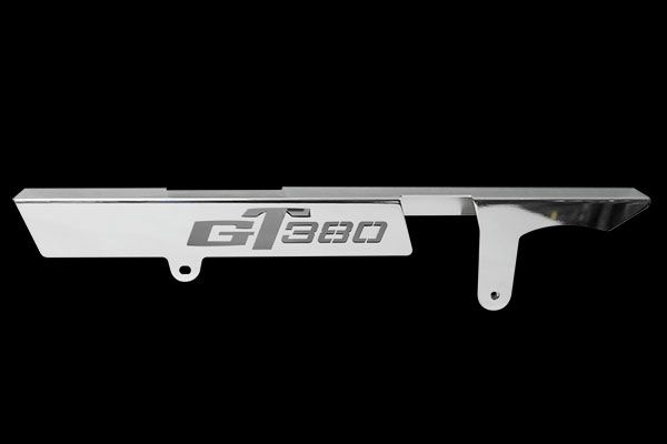 GT380切り文字メッキチェーンケース | 旧車バイクカスタムパーツの 